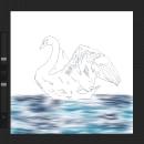 Blue Bird. Digital Drawing project by Fanchon Fryer - 03.10.2021
