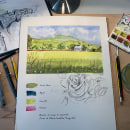 My project in Watercolor Travel Journal course. Drawing project by Krüger André - 03.11.2021