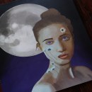 Eres como la luna. Digital Illustration, and Digital Drawing project by Karime Sanchez - 03.11.2021
