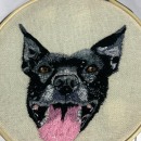 Este fue mi proyecto, mi perrita Naomi que es un milagro de la vida.. Embroider project by Diana Coy - 03.12.2021