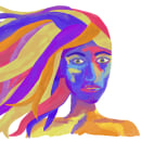 Ella de colores. Digital Drawing project by Melissa Rudin - 03.12.2014