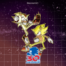 Sonic vs Shadow. Drawing, Artistic Drawing, and Digital Drawing project by Omar Garcia Alvarez - 03.13.2021