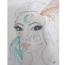 Mi Proyecto del curso: Retrato ilustrado en acuarela. Ilustração tradicional projeto de Gisela Parissenti - 19.05.2019