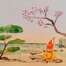 Meditacion. Un proyecto de Ilustración tradicional de sharonreiso - 20.06.2020