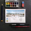 Loved the Watercolor Travel Journal course!. Un progetto di Pittura ad acquerello di Judith Langerak - 15.03.2021
