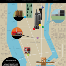 Mi proyecto en Introducción a la infografía: New York City Movie Map. Graphic Design, Infographics, Vector Illustration, Poster Design, and Digital Illustration project by Alina X - 03.09.2021