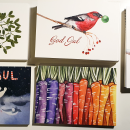 Postcards. Un proyecto de Diseño gráfico, Diseño de producto, Pintura a la acuarela y Estampación de Emma Möller - 01.11.2020