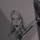 Dibujos con pluma. Desenho de retrato, e Desenho artístico projeto de Arianna Martínez - 17.03.2021