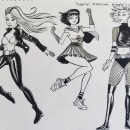 Mi Proyecto del curso: Diseño de personajes femeninos para cómics. Traditional illustration project by Eduardo Gómez Ruiz - 03.18.2021
