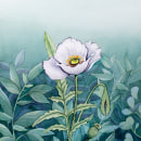 My project in Negative Watercolor Painting for Botanical Illustration course. Un proyecto de Pintura a la acuarela de ellestaples - 19.03.2021
