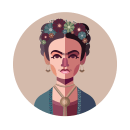 Frida Kahlo - vector illustration. Un proyecto de Ilustración vectorial de Susan Caroline Forestiero - 18.08.2018