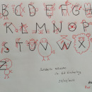 Alfabeto dibujado, de Ed Emberley. Desenho projeto de chuss_pintos - 23.03.2021