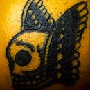 Mi Proyecto del curso: Cráneo con alas y rosa tradicional. Desenho de tatuagens projeto de Jalberto Fernández Morales - 23.03.2021
