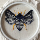 My first embroidery moth. Embroider project by Ariadna Uxue Palomino Ylla - 03.27.2021