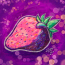 Neon Glitter Strawberry . Un progetto di Disegno e Disegno artistico di Hayley - 28.03.2021