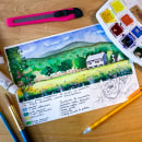 Mi Proyecto del curso: Cuaderno de viaje en acuarela. Watercolor Painting, and Sketchbook project by Jessie Cortés - 03.31.2021