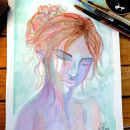 Mi Proyecto del curso: Retrato artístico en acuarela. Watercolor Painting project by Alicia Ramírez - 03.31.2021