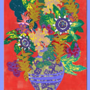 Spring bouquet III Serigraph Collage 8.5" x 11" 2020 Ein Projekt aus dem Bereich Siebdruck, Collage und Botanische Illustration von Maria - 01.04.2021