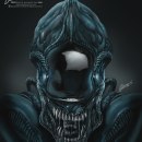 Alien illustration on Procreate. Un proyecto de Ilustración y Dibujo digital de Martin Mariano Hernandez Tena - 02.04.2021