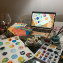 Meu projeto do curso: Técnicas modernas de aquarela. Watercolor Painting project by gessicaherdy - 04.03.2021