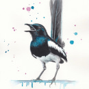 My project in Artistic Watercolor Techniques for Illustrating Birds course Ein Projekt aus dem Bereich Aquarellmalerei von Monica Olsson - 03.04.2021