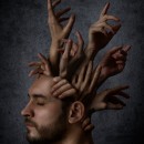 hands hairstyle. Photograph, Concept Art, Photomontage, and Self-Portrait Photograph project by Daniel Ortegano - 04.04.2021