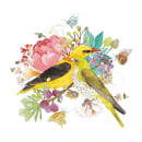 pájaros botánicos. Ilustração tradicional, Artes plásticas, Pintura em aquarela e Ilustração botânica projeto de Anna Valpuesta Farré - 05.04.2021