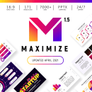 Maximize - PowerPoint Profesional. Design gráfico e Ilustração digital projeto de PYRivero - Plasmando tus ideas! - 10.04.2021