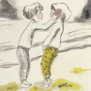 Seb and the shell. Un proyecto de Pintura a la acuarela, Ilustración infantil e Ilustración con tinta de Luisa Montalto - 14.04.2018