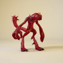 Red Beast. 3D Character Design project by Jacopo Minucci - 03.03.2021