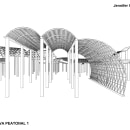 Proyecto en Rhinoceros y V-ray. Un progetto di Architettura, Modellazione 3D e Architettura digitale di Jennifer Omonte - 07.04.2021