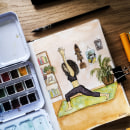 My project in Exploratory Sketchbook: Find Your Drawing Style course. Traditional illustration, Sketching, Creativit, Drawing, Watercolor Painting, Sketchbook, and Gouache Painting project by Marilyn Richter - 04.12.2021