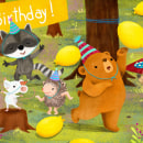Woodland Birthday Party. Traditional illustration, Character Design, Digital Illustration, and Children's Illustration project by Juliana Motzko - 04.12.2021