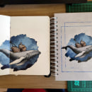 De ilustración a portada de un cuaderno. Un progetto di Pittura, Pittura ad acquerello, Rilegatura e Sketchbook di Luis Félix - 16.04.2021