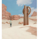 Desert monolith. Concept Art project by Giuliano Valentino - 04.16.2021