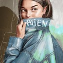 Alien. 2D Animation project by Yuri Tobasko - 04.17.2021