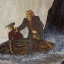 "Die tollen Männer", Robert Louis Stevenson. Ilustração tradicional, Narrativa, e Pintura guache projeto de Jenny Gebauer - 20.04.2021
