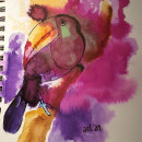 Animals. Creativit, Watercolor Painting, and Artistic Drawing project by Amelia Cazorla - 04.24.2021