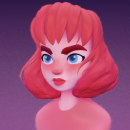 Pink Girl. Un projet de 3D, Modélisation 3D , et Conception de personnages 3D de Andrés Rafael - 24.04.2021