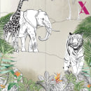 jungle illustration. Traditional illustration, Interior Design, Children's Illustration & Interior Decoration project by Yasmina - 06.10.2020