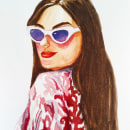 Chicas. Ilustração tradicional, Moda e Ilustração de retrato projeto de laura gordillo - 24.04.2021