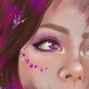 Shiny Eyes. Traditional illustration, Sketching, Creativit, Artistic Drawing, and Digital Drawing project by Nathalia Pérez - 04.23.2021