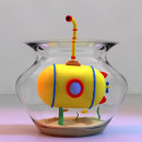 Submarine One - 3D Model & Design. Programming, 3D, Graphic Design, To, Design, 2D Animation, 3D Animation, 3D Modeling, 3D Design, Art To, and s project by Fernando Vega - 04.15.2021