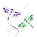 Dragonflies. Un proyecto de Diseño gráfico e Ilustración vectorial de Petros Grapsopoulos - 25.04.2021