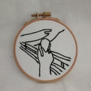 Munch. Embroider project by Patricia Font - 04.25.2021