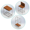 Mueble Multi-función. Un proyecto de Diseño de producto de Irene Jiménez Ageno - 26.04.2021
