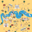 Totally Thames. Traditional illustration, and Poster Design project by Alex Foster - 05.27.2013