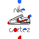 Nike Cortez. Traditional illustration, Vector Illustration, and Digital Illustration project by María Martell - 02.04.2021