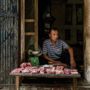 Mercado en Hanoi, Vietnam. Fotografia, Fotografia digital, Fotografia gastronômica, Fotografia em exteriores, e Fotografia documental projeto de Luis Ribelles - 12.05.2021