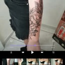Il mio progetto del corso: Tatuaggio botanico con puntinismo. Un progetto di Illustrazione tradizionale, Design di tatuaggi e Illustrazione botanica di Lucia Losciale - 13.05.2021